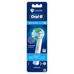 Oral-B Precision Clean X-Filament Replacement Brush Heads, 2 Count