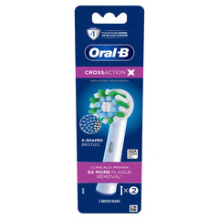 Oral-B CrossAction X-Filament Replacement Brush Heads, 2 Count