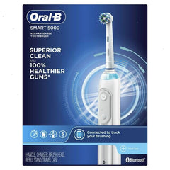 Smart 5000 Rechargeable Electric Toothbrush, White