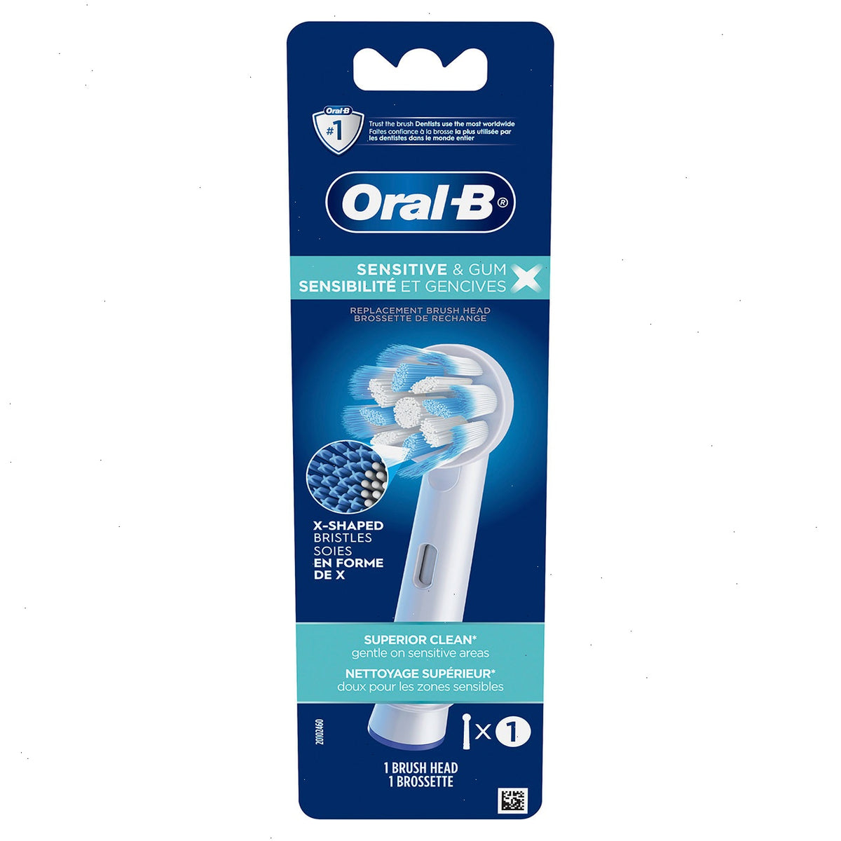Oral-B Sensitive & Gum X-Filament Replacement Brush Head, 1 Count