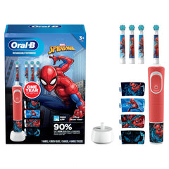 Oral-B Kids Electric Toothbrush Bundle Featuring Spiderman, for kids 3+