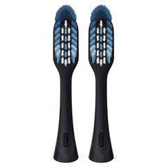 Clic Toothbrush Replacement Brush Heads, Black, 2 Count