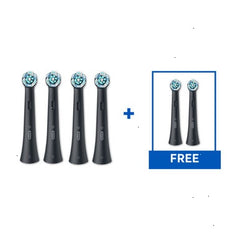 Oral-B iO Ultimate Clean Replacement Brush Heads, 6-Count, Black
