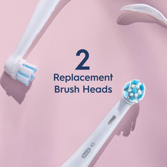 Oral-B iO Gentle Care Replacement Brush Heads, 2-Count, White