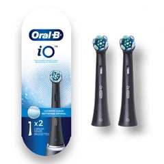 Oral-B iO Ultimate Clean Replacement Brush Heads, 2-Count, Black
