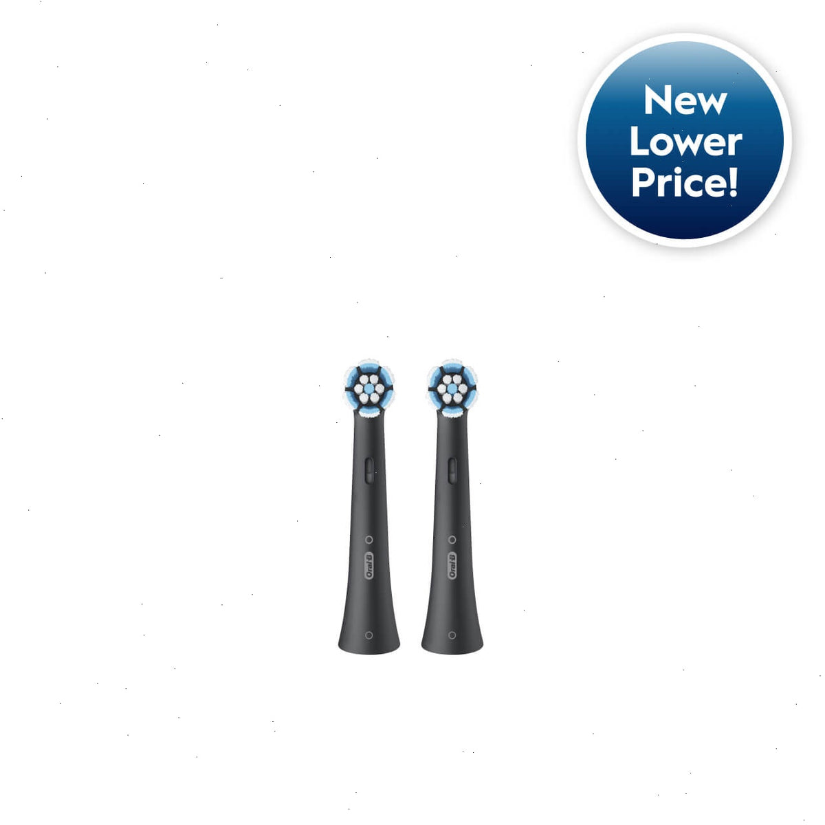 Oral-B iO Gentle Care Replacement Brush Heads, 2-Count, Black