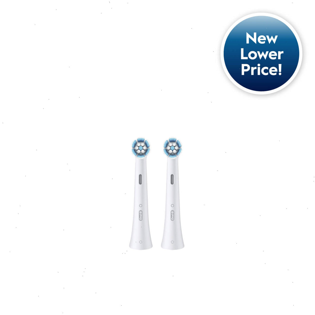 Oral-B iO Gentle Care Replacement Brush Heads, 2-Count, White